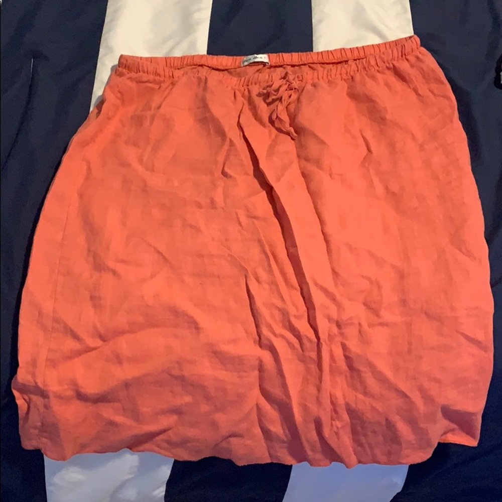 Allen Allen redish orange skirt